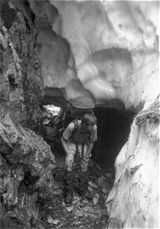 One small icy tunnel