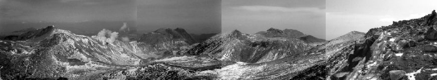 Panorama of the view from Mt Kujo