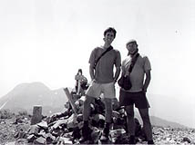 Tom and Paul at the peak of Hiuchi-yama